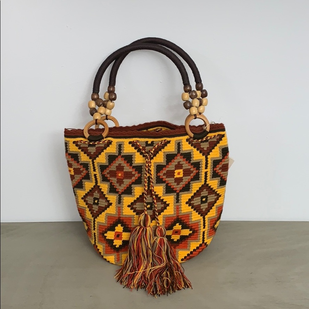 Wayuu Tribe shoulder bag yellow